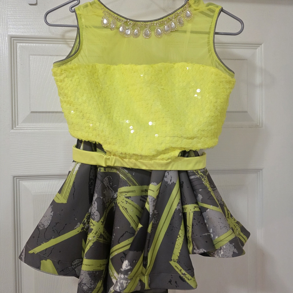 Yellow and Gray Costume Dress